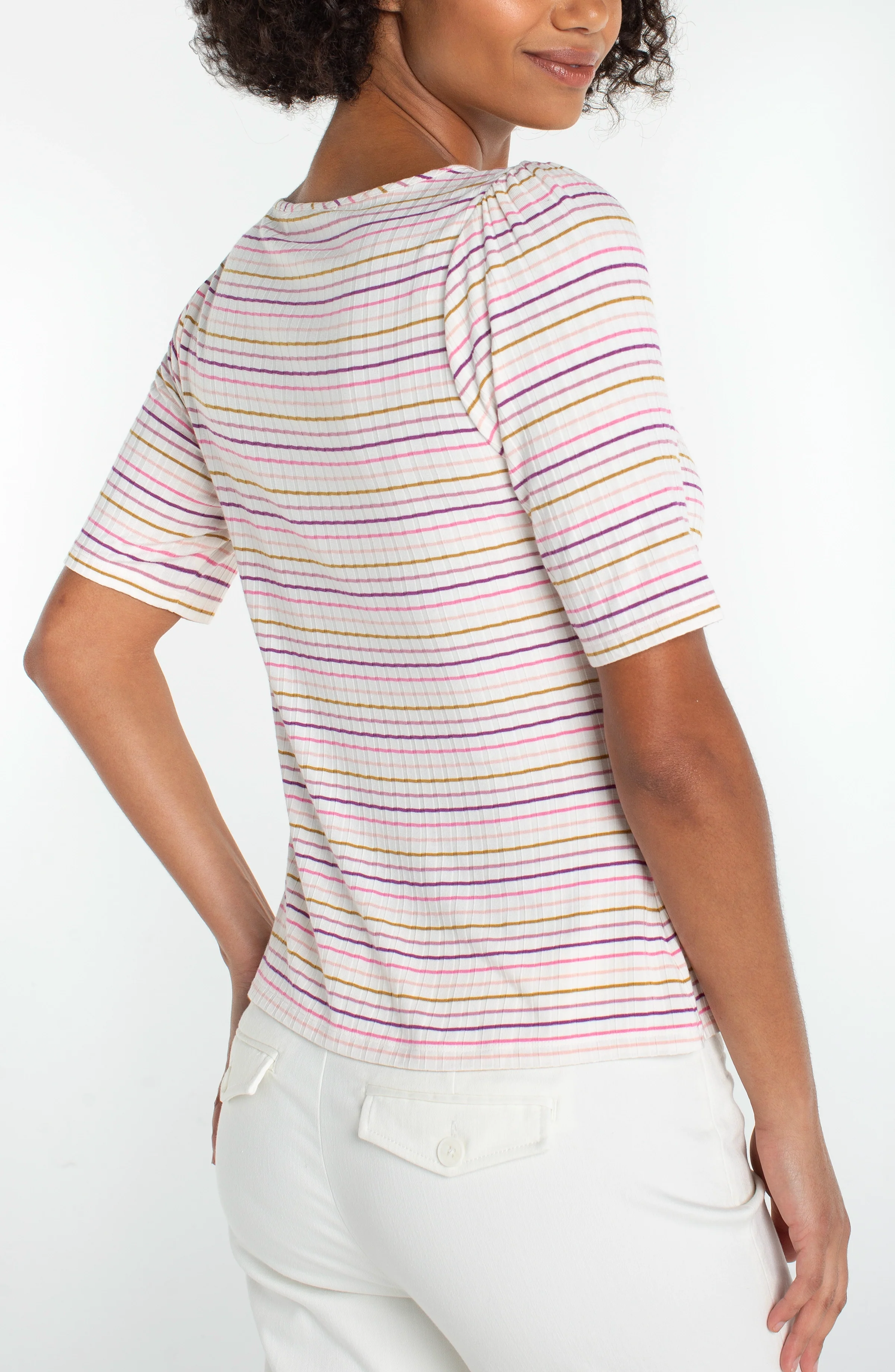 1/2 SLEEVE SWEETHEART KNIT TOP - Image 2