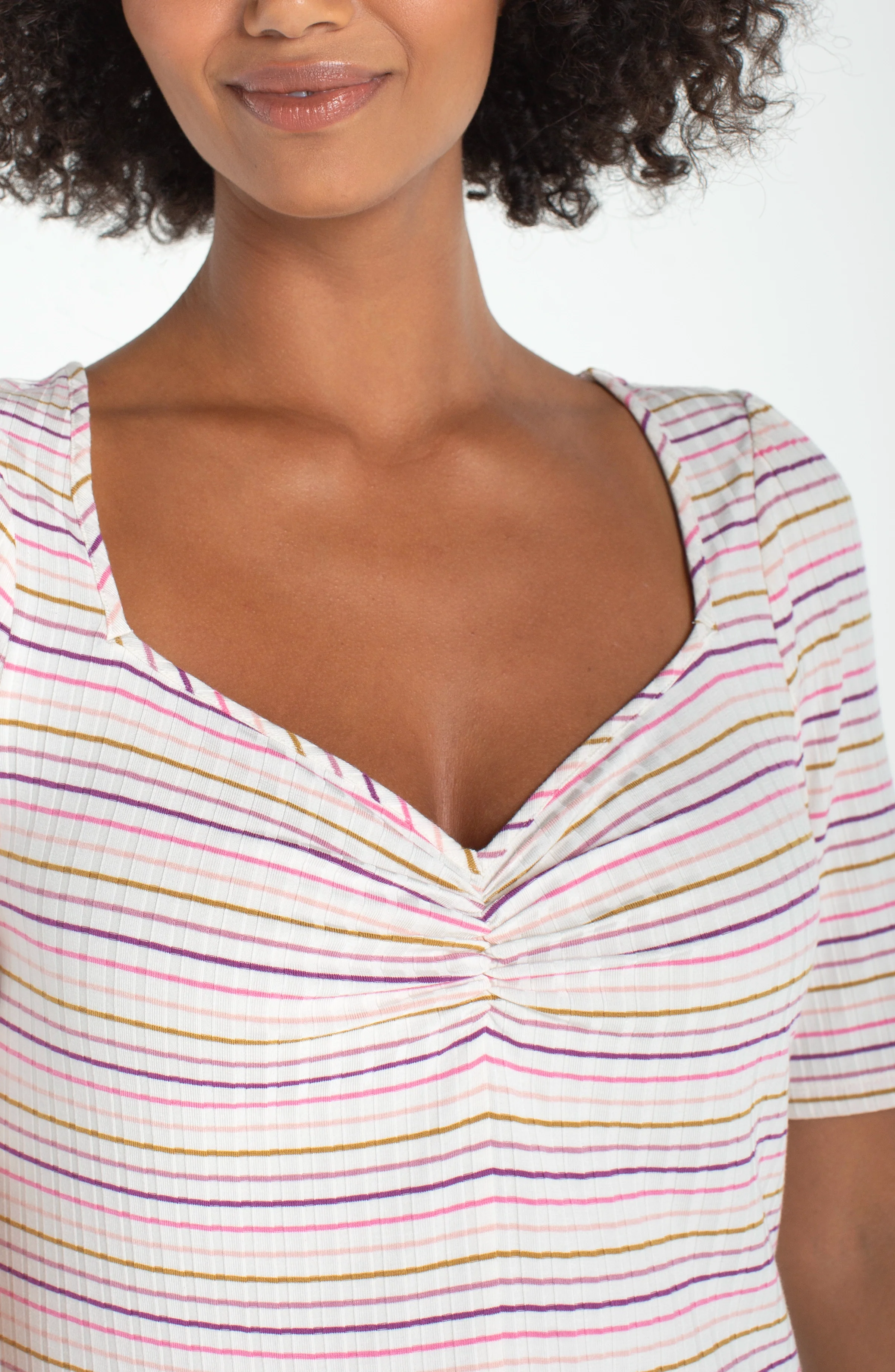 1/2 SLEEVE SWEETHEART KNIT TOP - Image 3