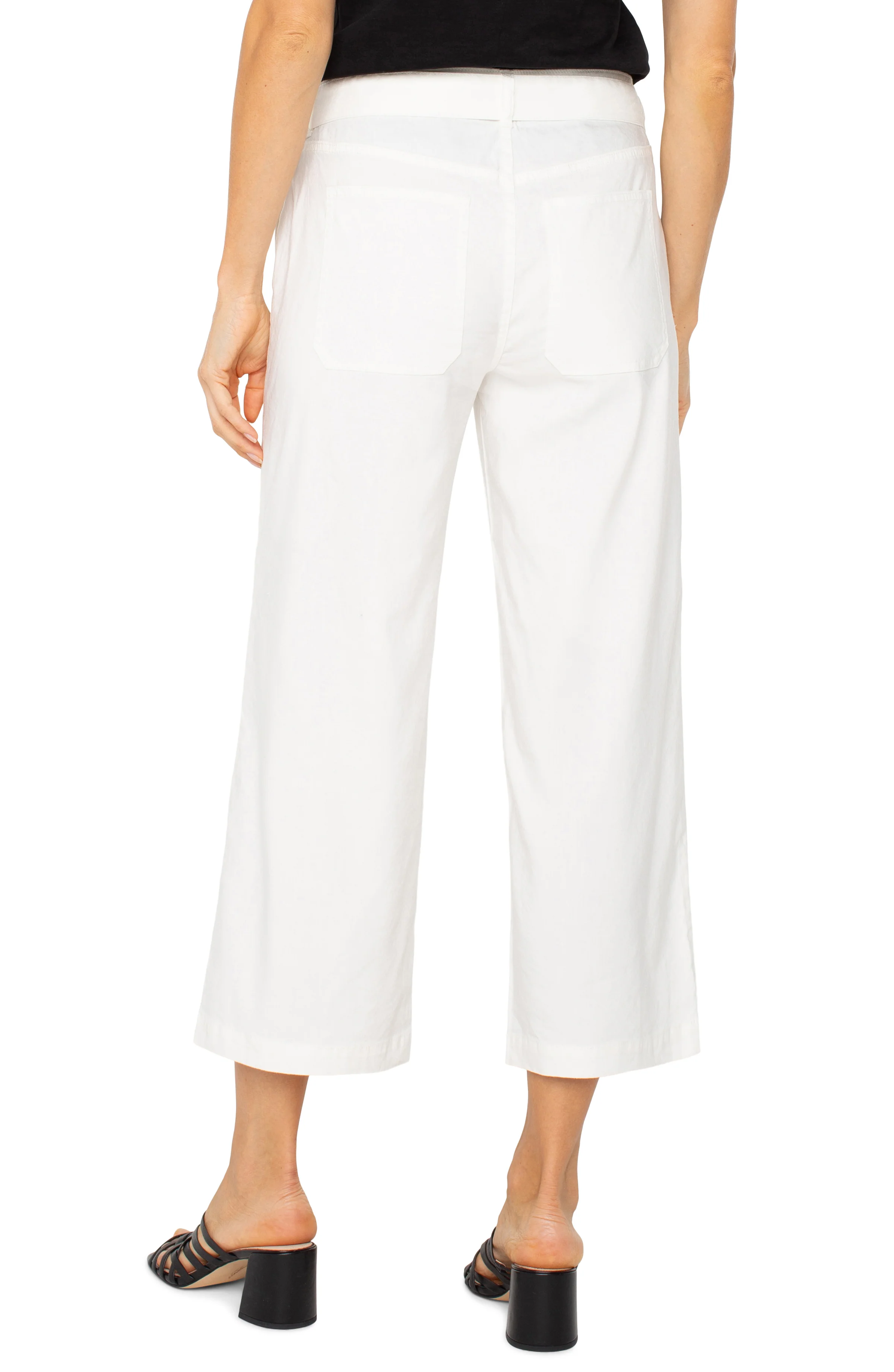BELTED WIDE LEG CROP - Image 3