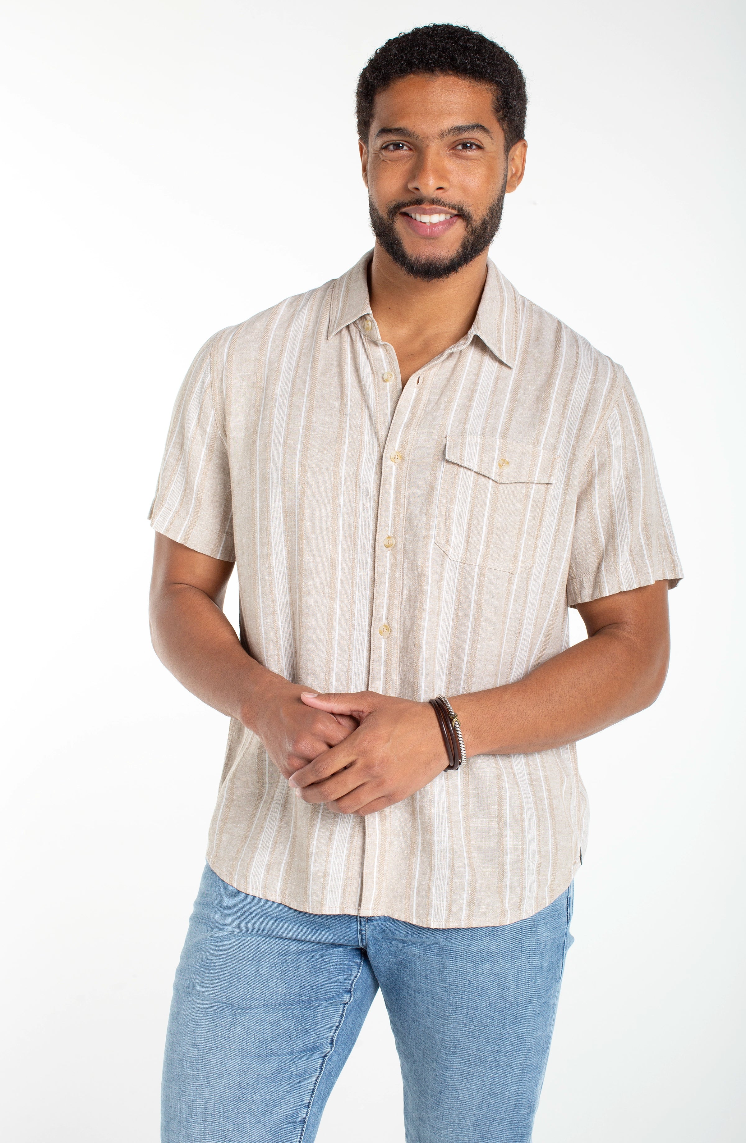 BUTTON UP SHORT SLEEVE SHIRT - Image 4