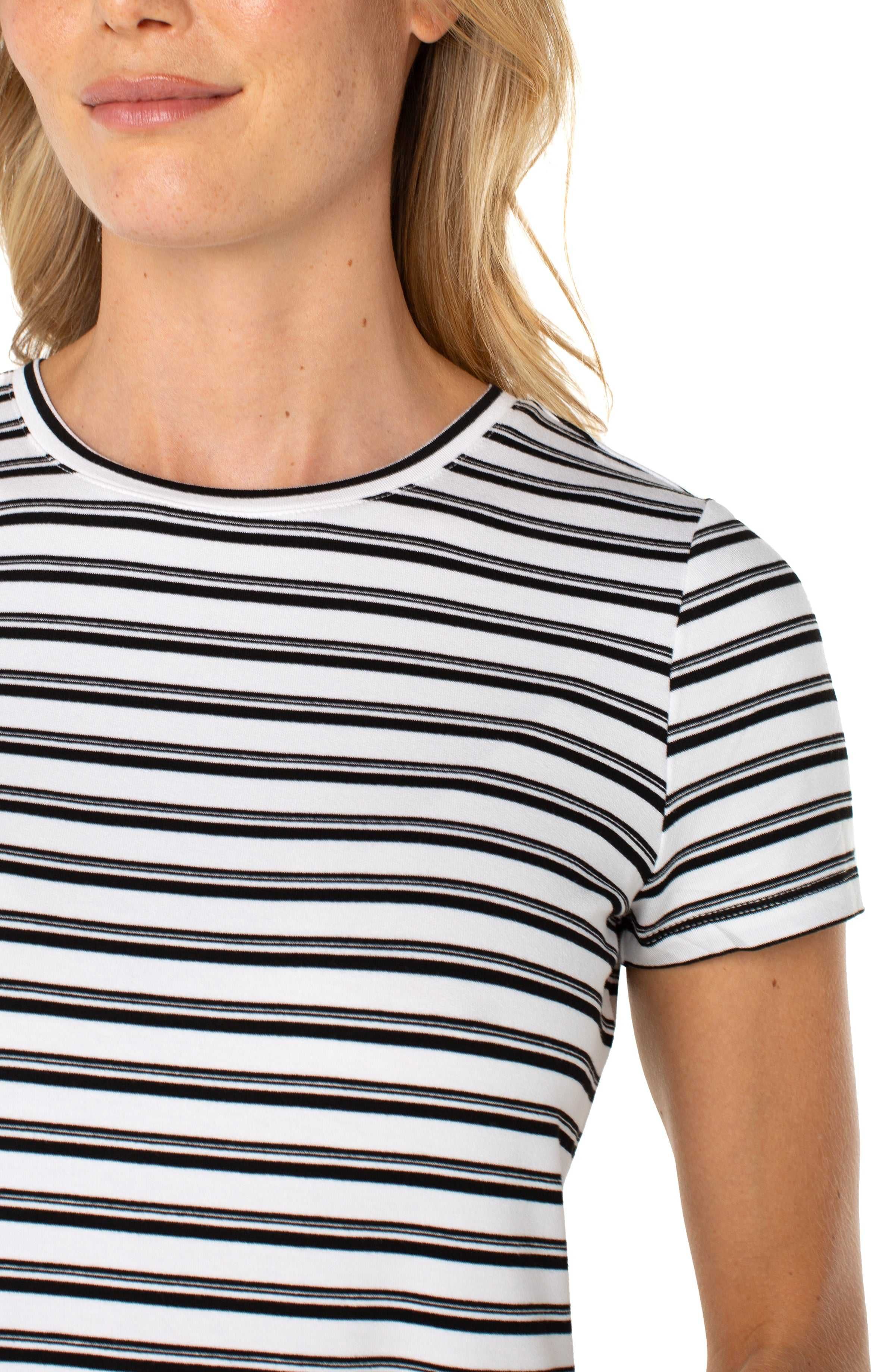 SHORT SLEEVE CREW NECK CLASSIC KNIT TEE - Image 3