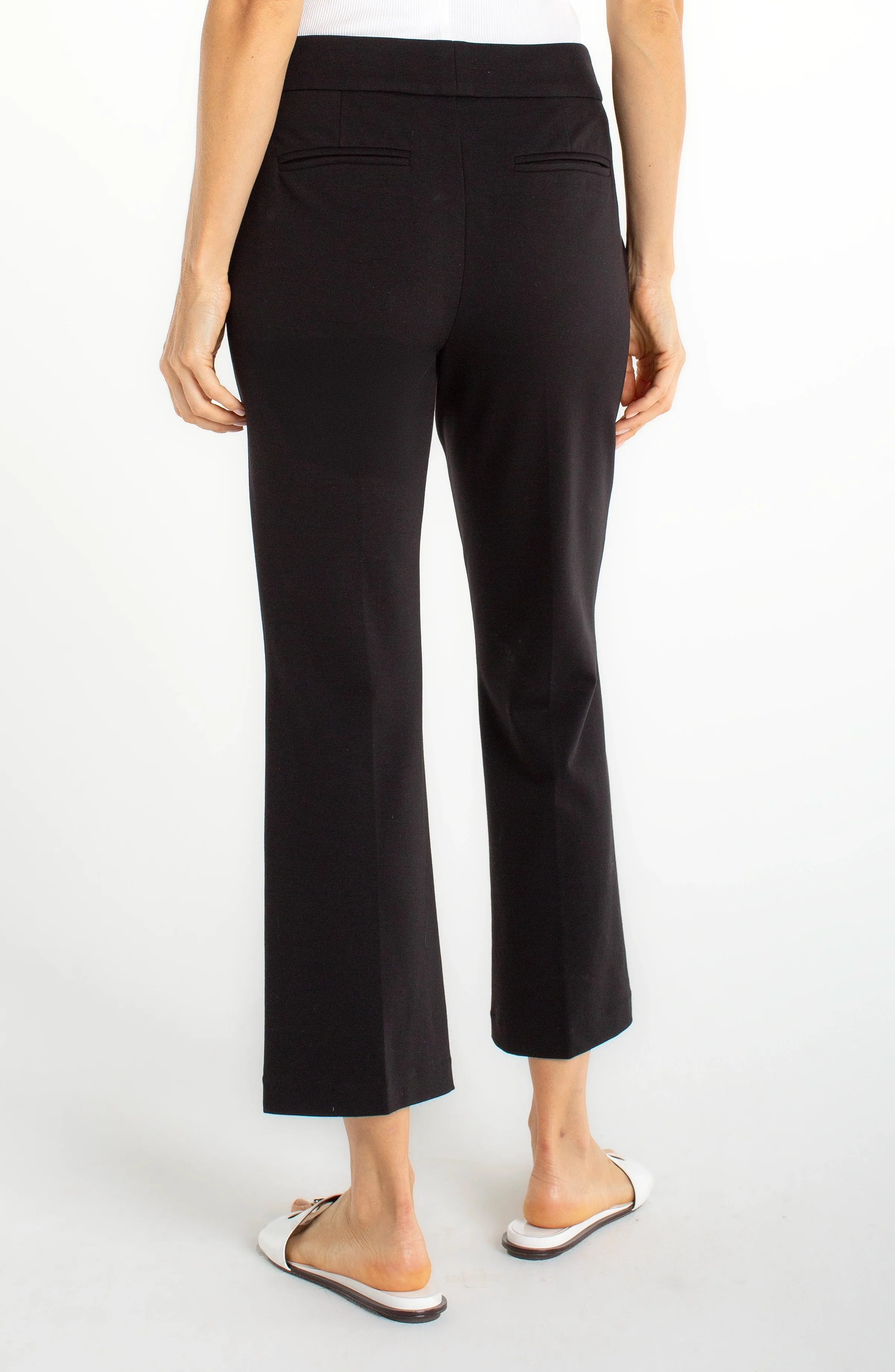 CROP FLARE WITH EXTENDED TAB WAISTBAND - Image 2