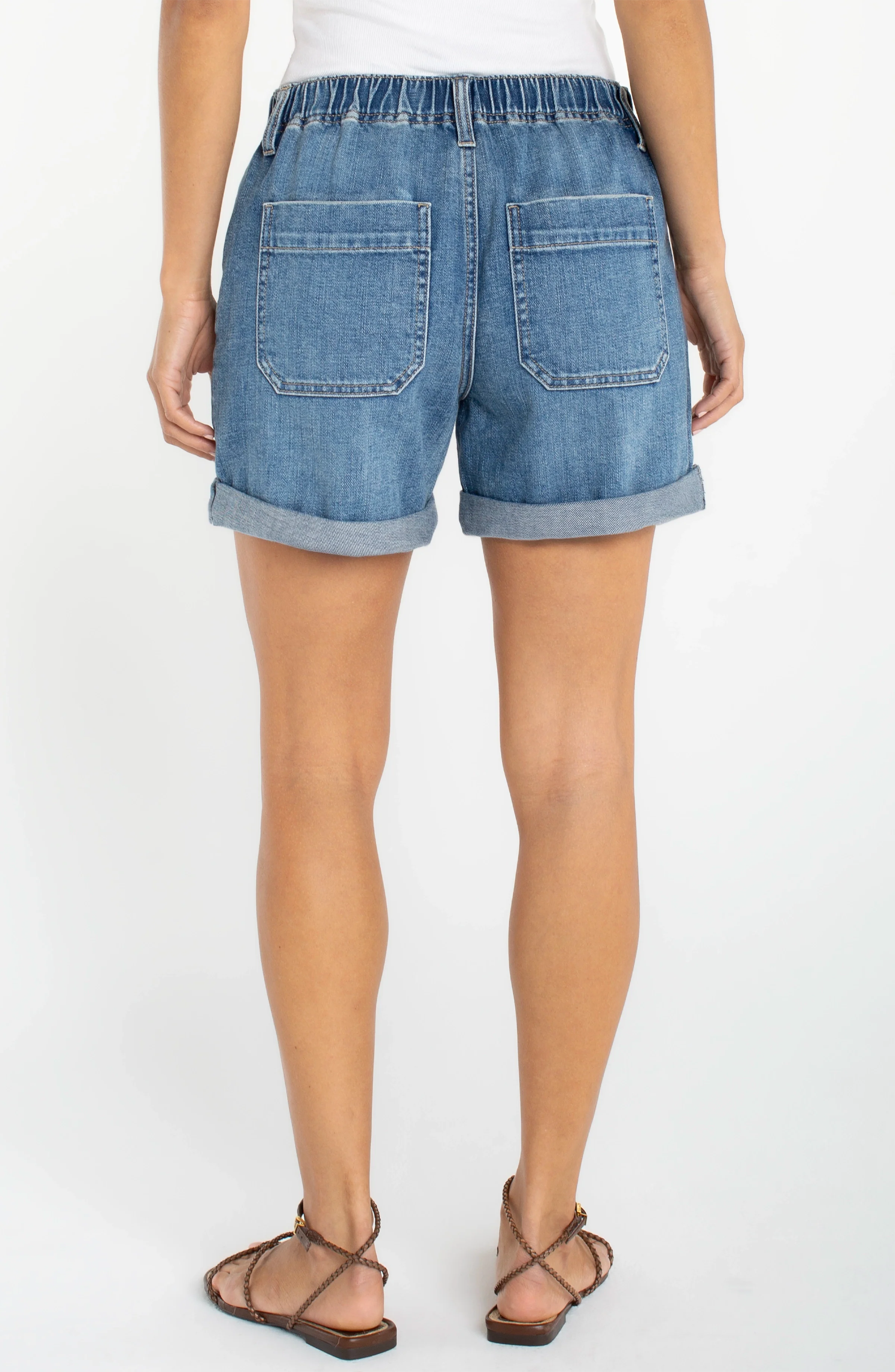 ELASTIC BACK ROLL CUFF SHORT - Image 2