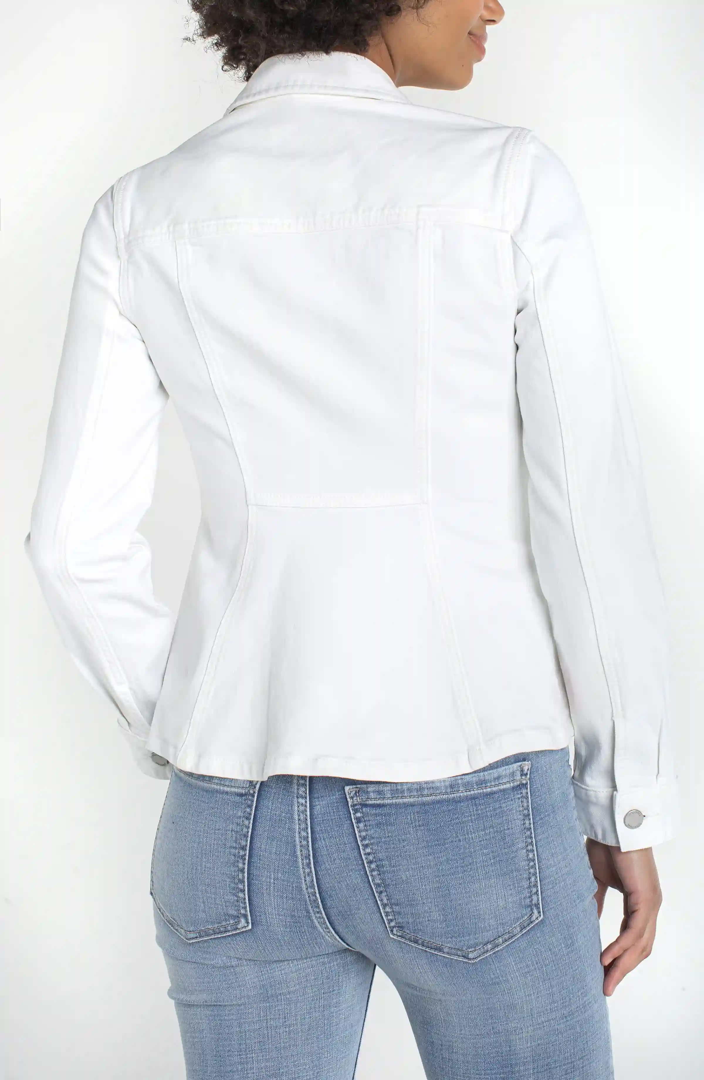 PETITE FIT AND FLARE TRUCKER JACKET - Image 4
