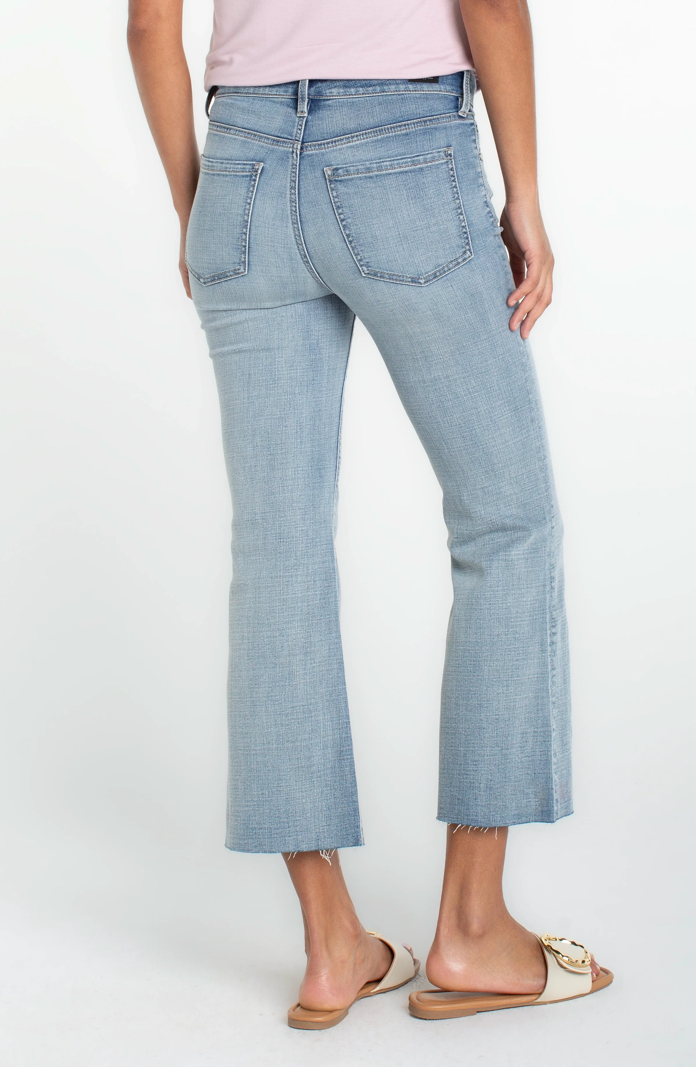 HANNAH CROP FLARE WITH CUT HEM - Image 3