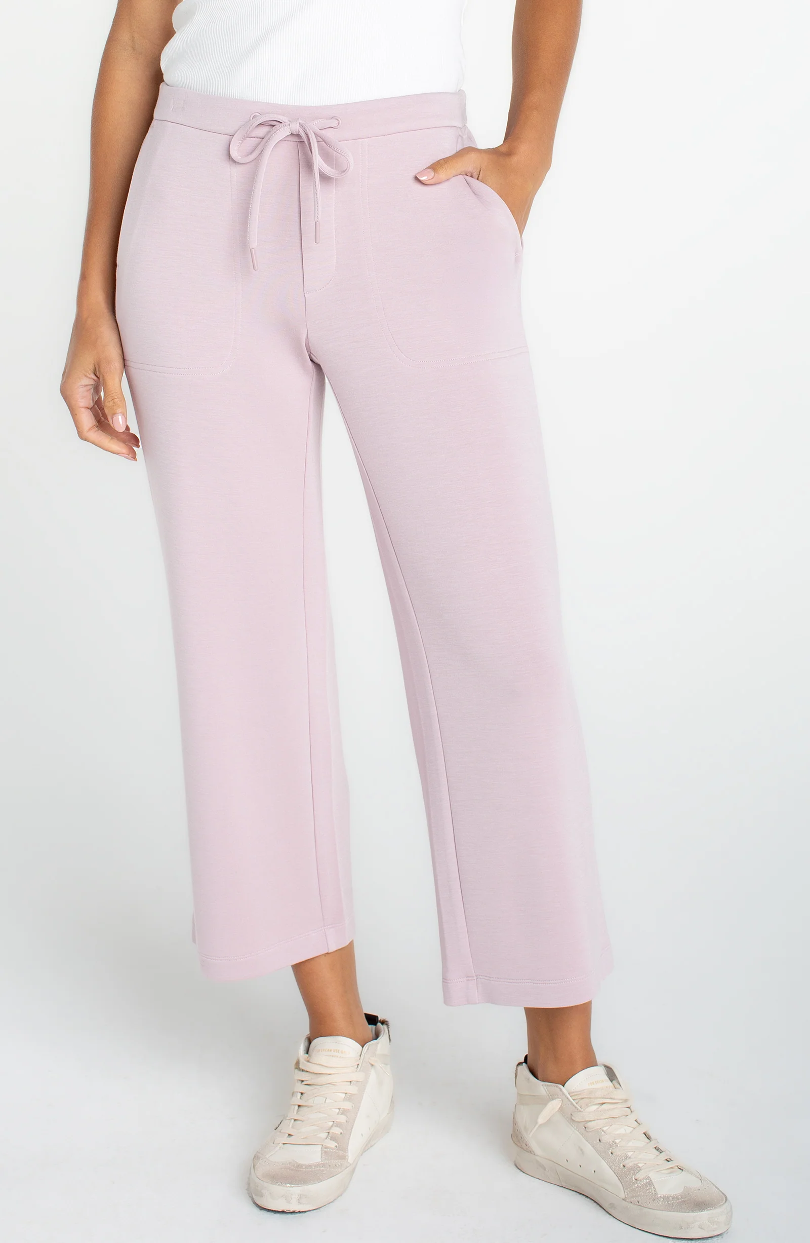 PULL-ON WIDE LEG CROP