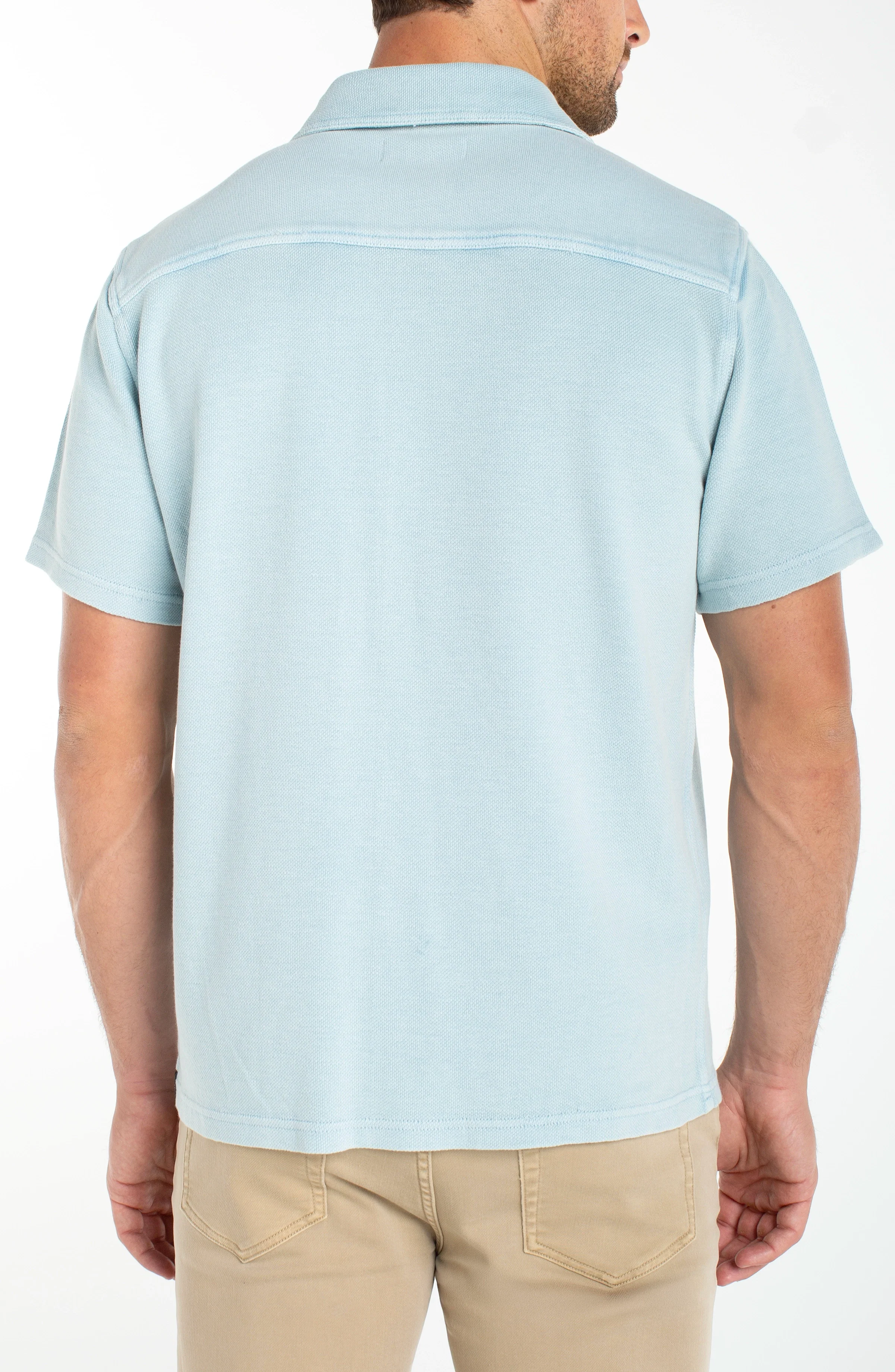 KNIT BUTTON UP SHIRT - Image 3