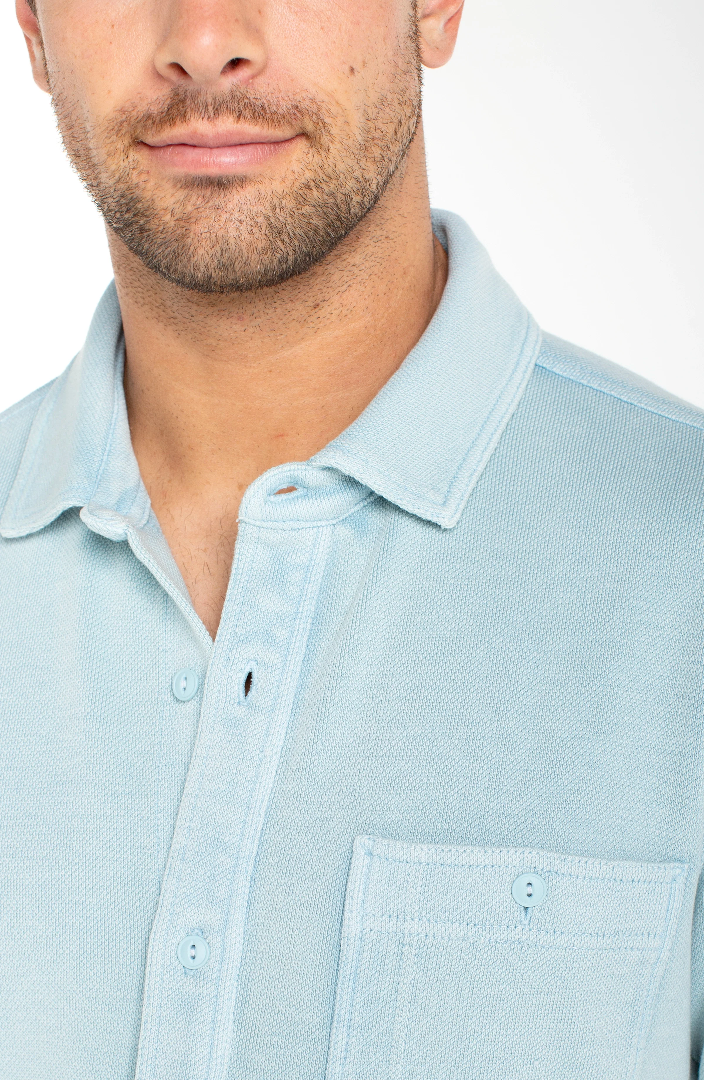 KNIT BUTTON UP SHIRT - Image 4