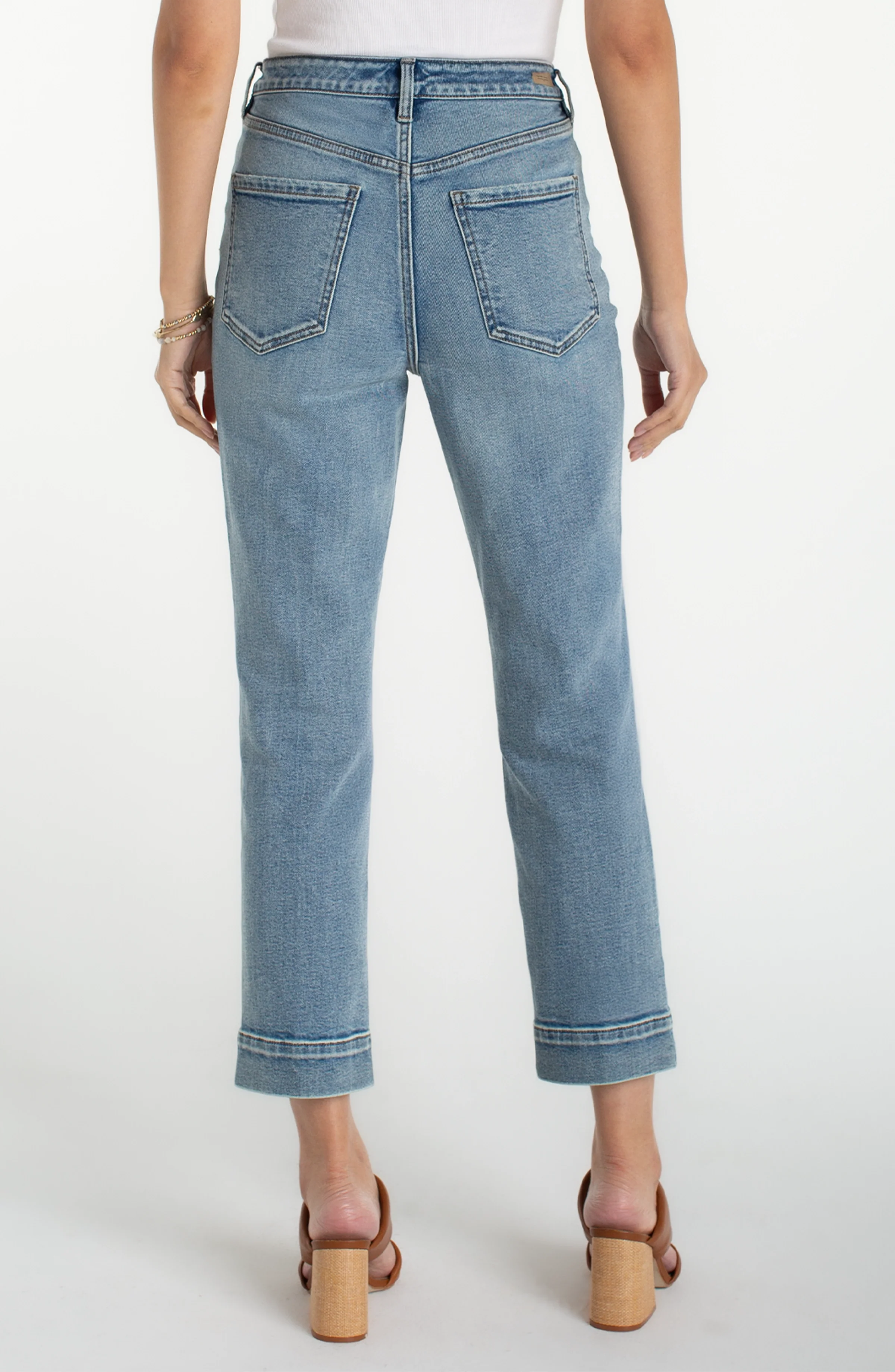 LIV RELAXED CROP SKINNY W/ WIDE HEM - Image 2