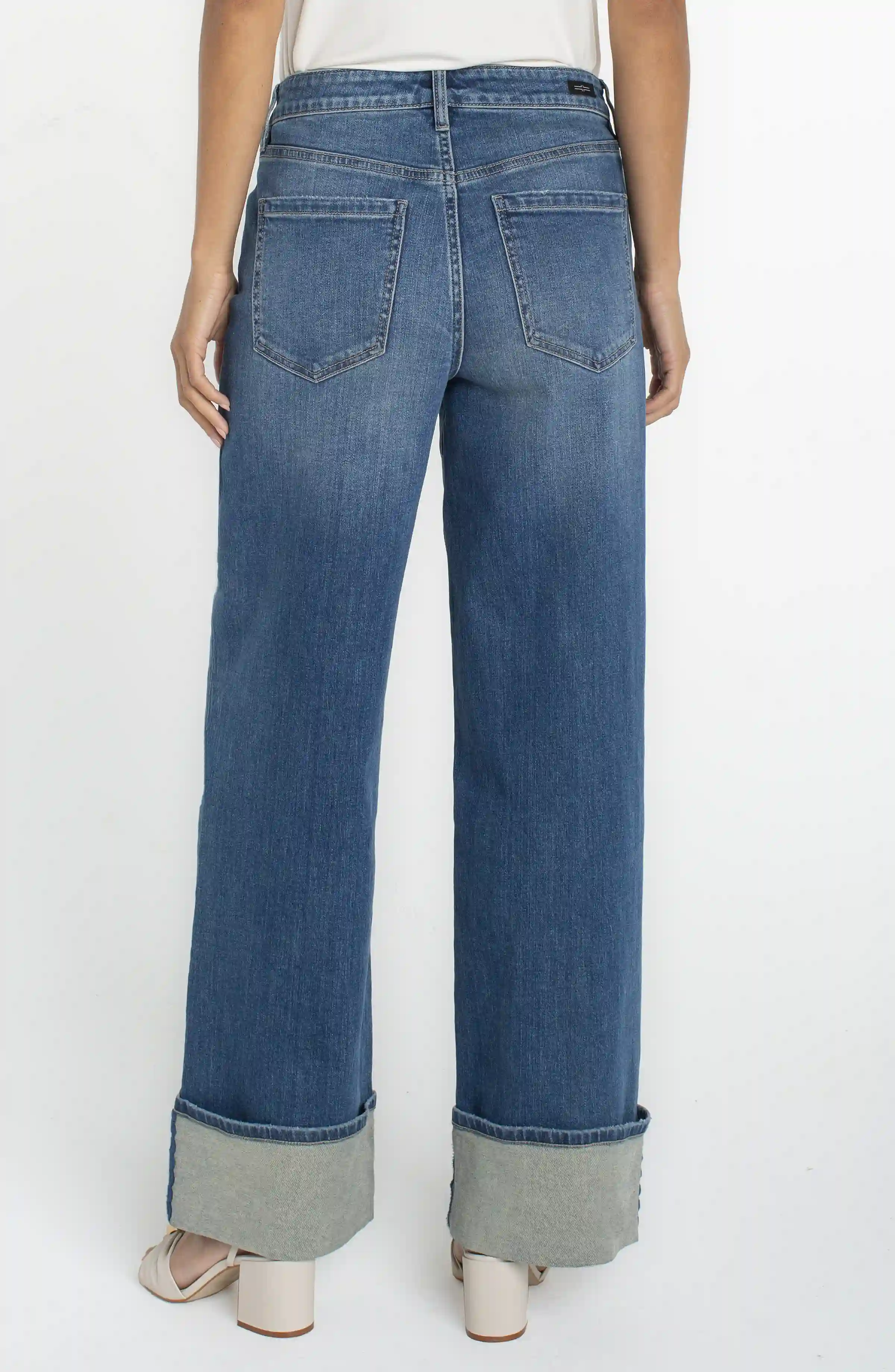 MORGAN CUFFED CROP WIDE LEG W/TRIM - Image 2