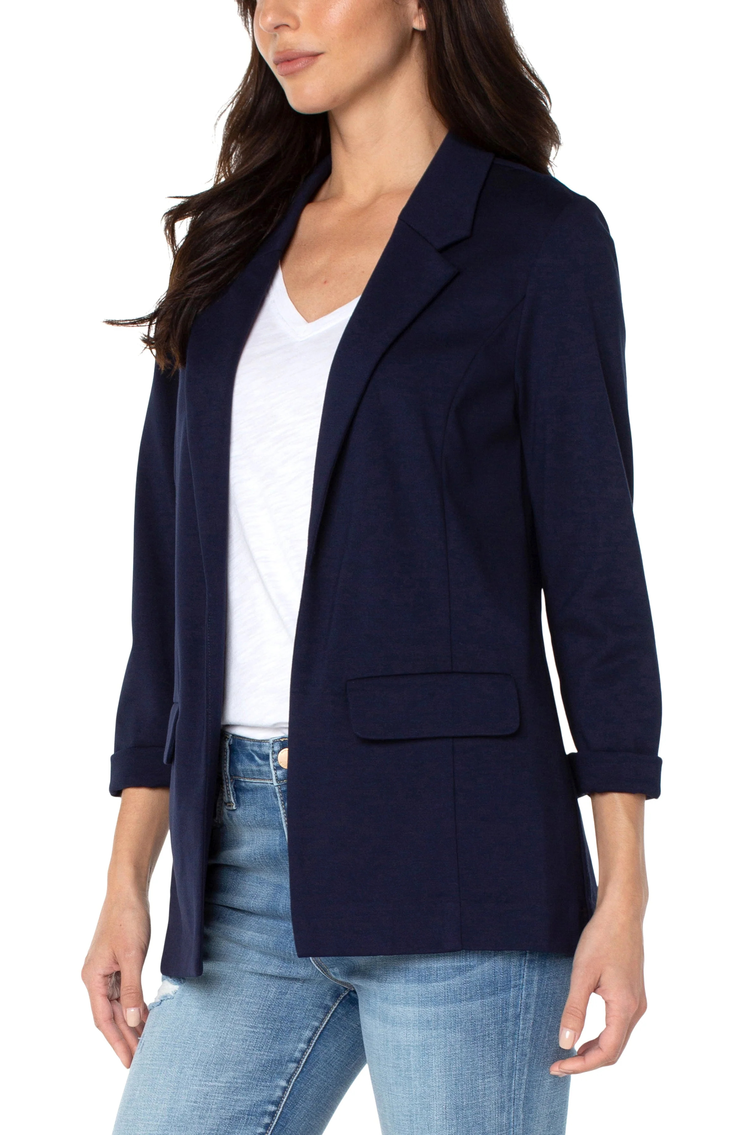 PETITE BOYFRIEND BLAZER WITH PRINCESS DARTS - Image 4