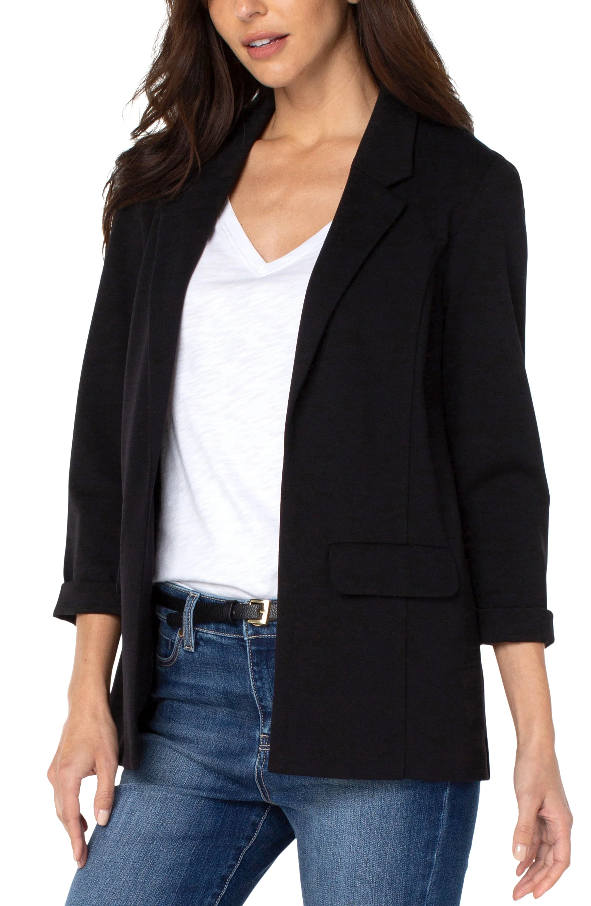 PETITE BOYFRIEND BLAZER WITH PRINCESS DARTS - Image 3