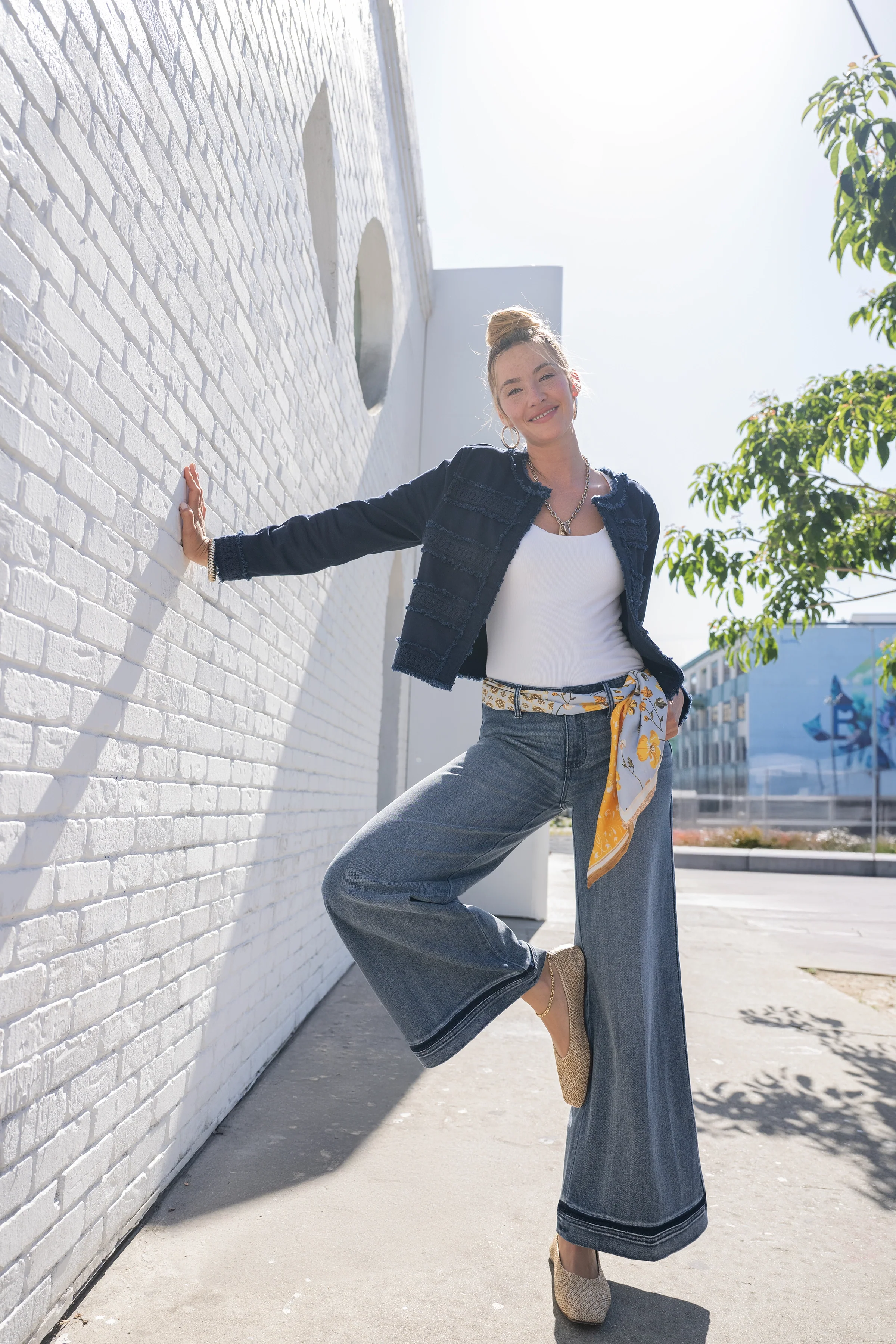 PETITE SUPER STRIDE WIDE LEG WITH SHADOW CUFF - Image 5
