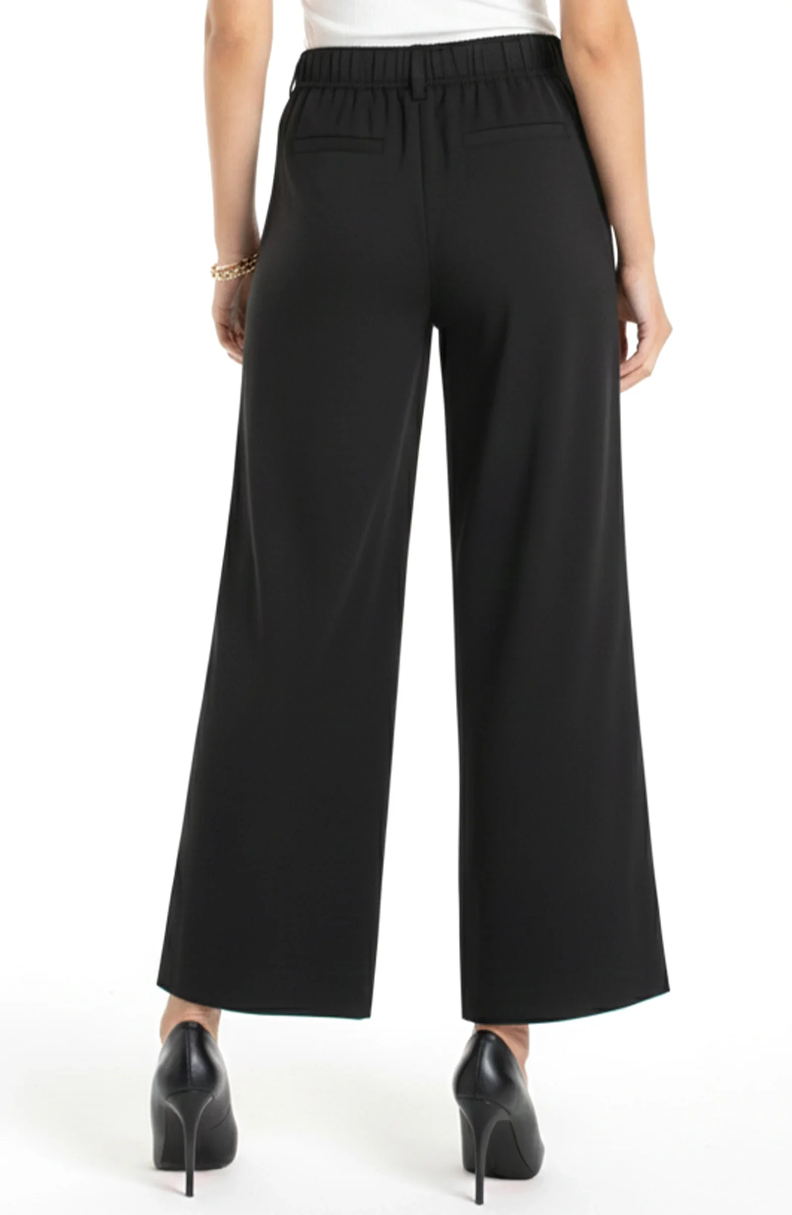 HIGH RISE PLEATED WIDE LEG TROUSER - Image 2