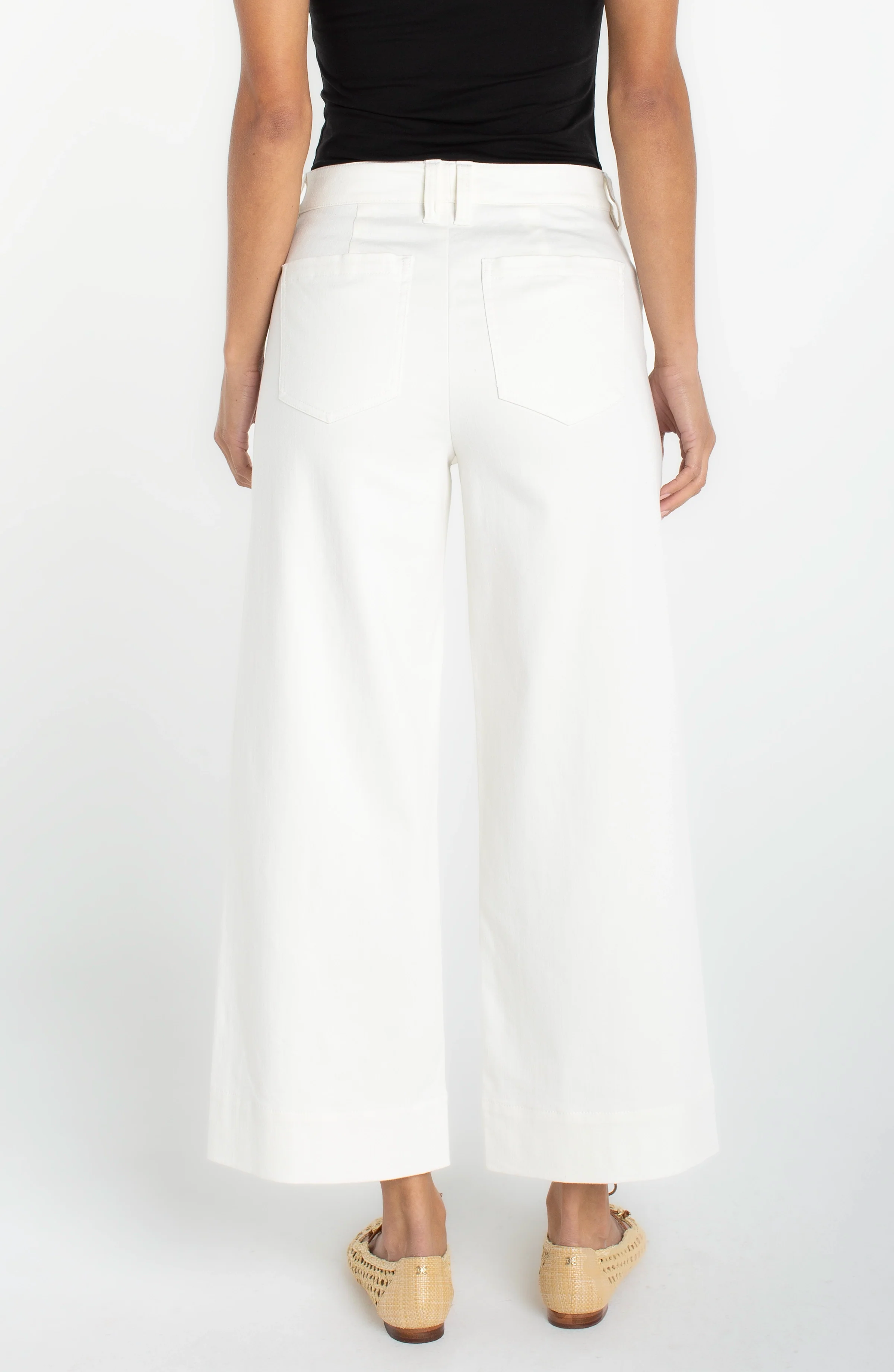 CROP WIDE LEG WITH WELT POCKETS - Image 3