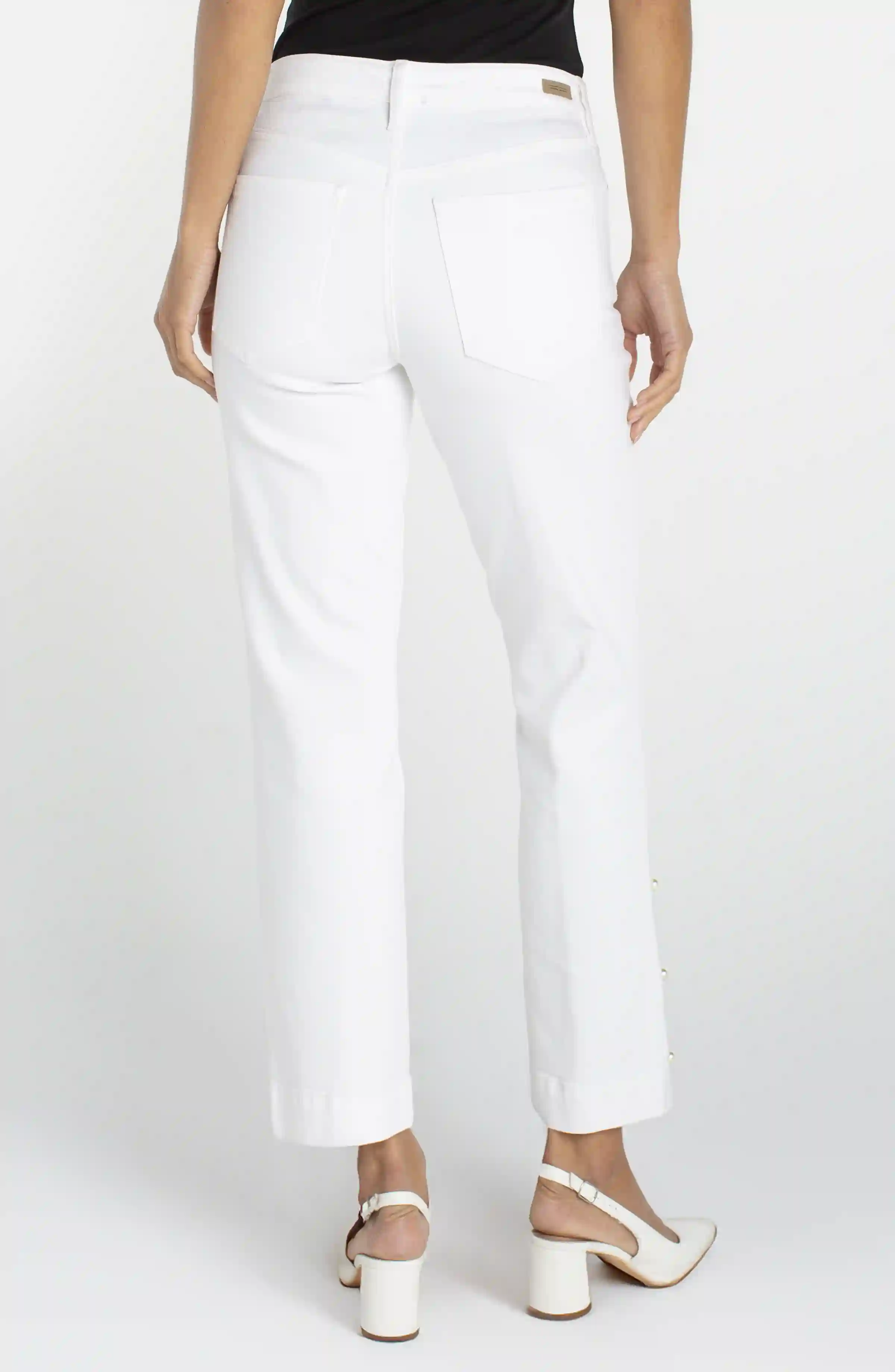 KENNEDY CROP STRAIGHT WITH PEARL TRIM - Image 3