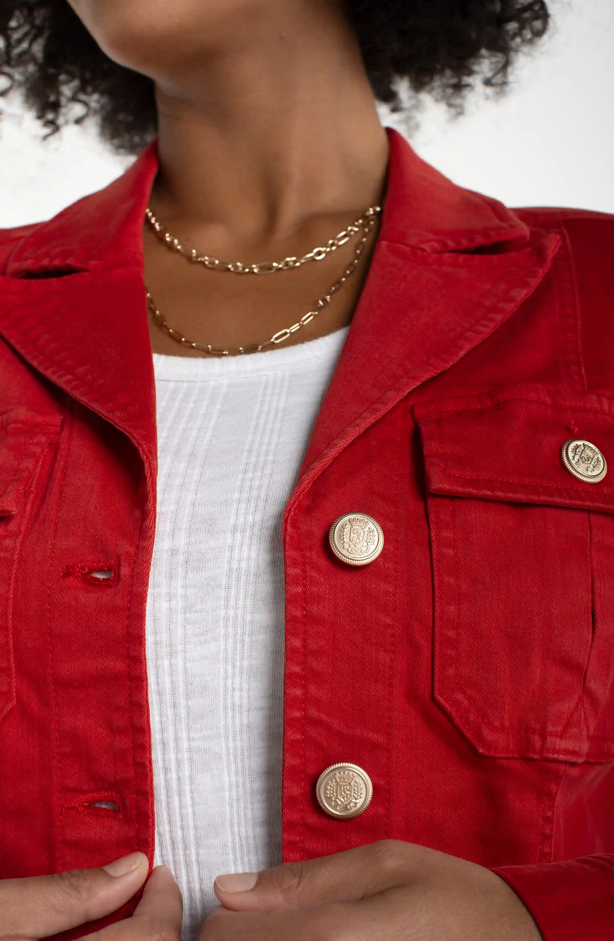 PEPLUM JACKET WITH TAB DETAIL - Image 4