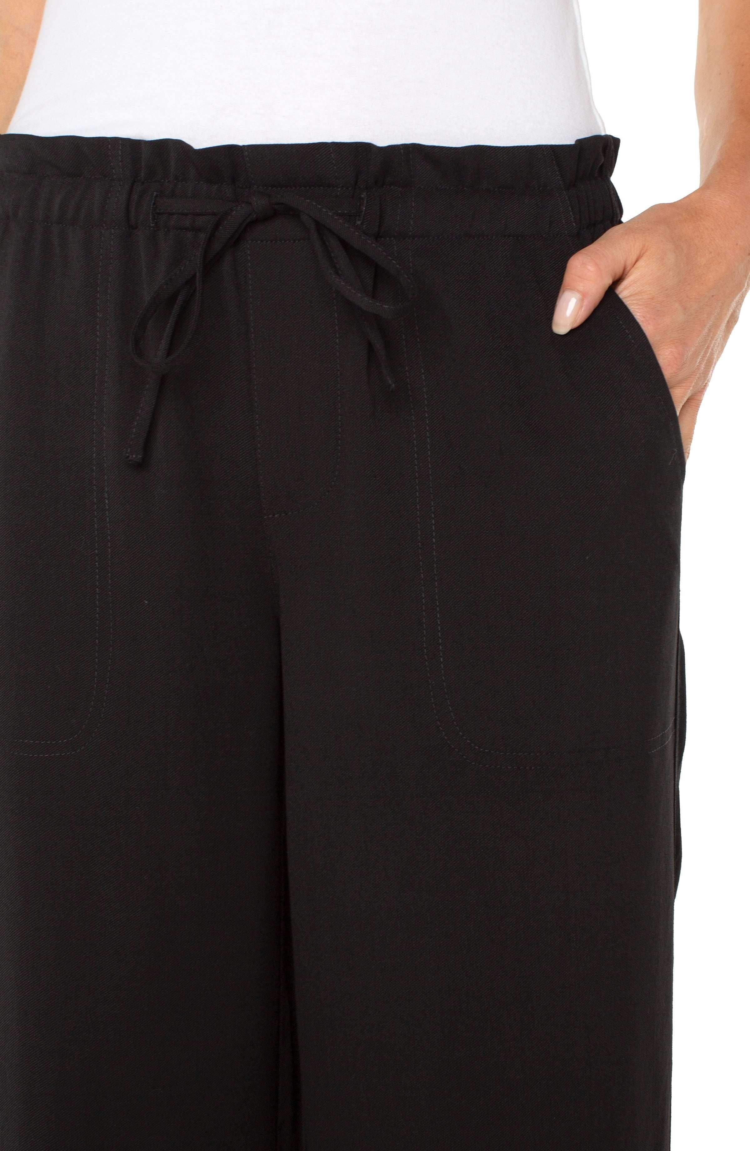 PULL-ON TIE WAIST WIDE LEG ANKLE - Image 3