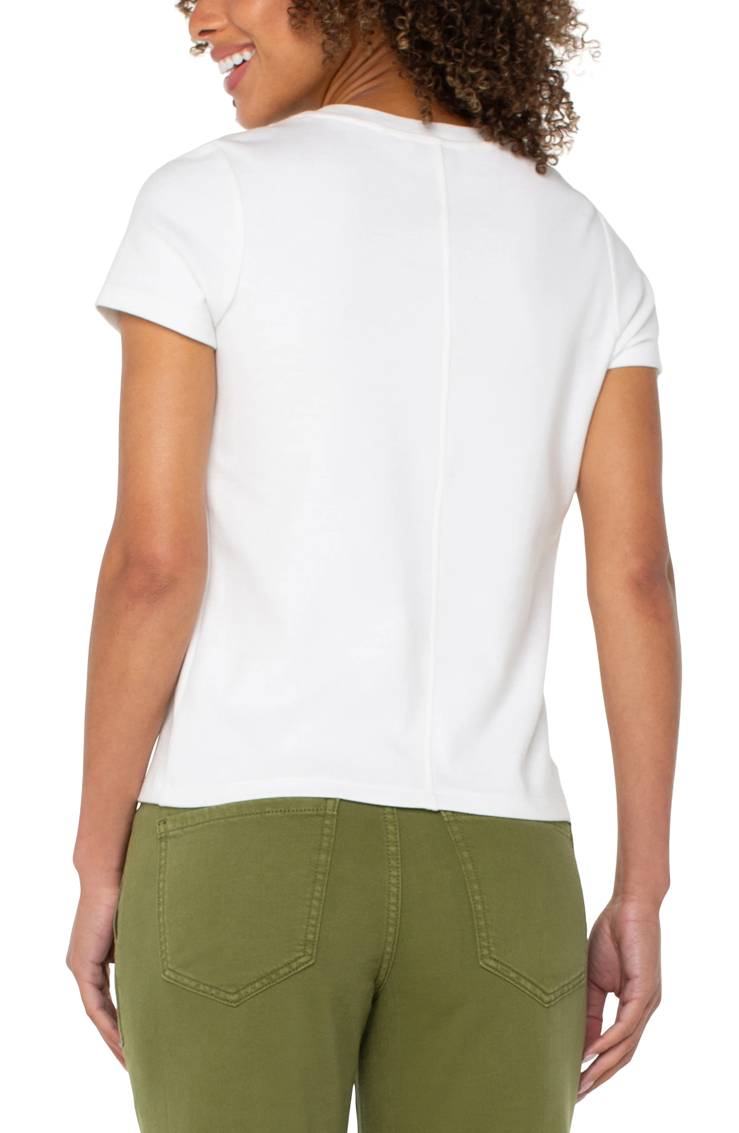 SHORT SLEEVE CREW NECK TEE - Image 2