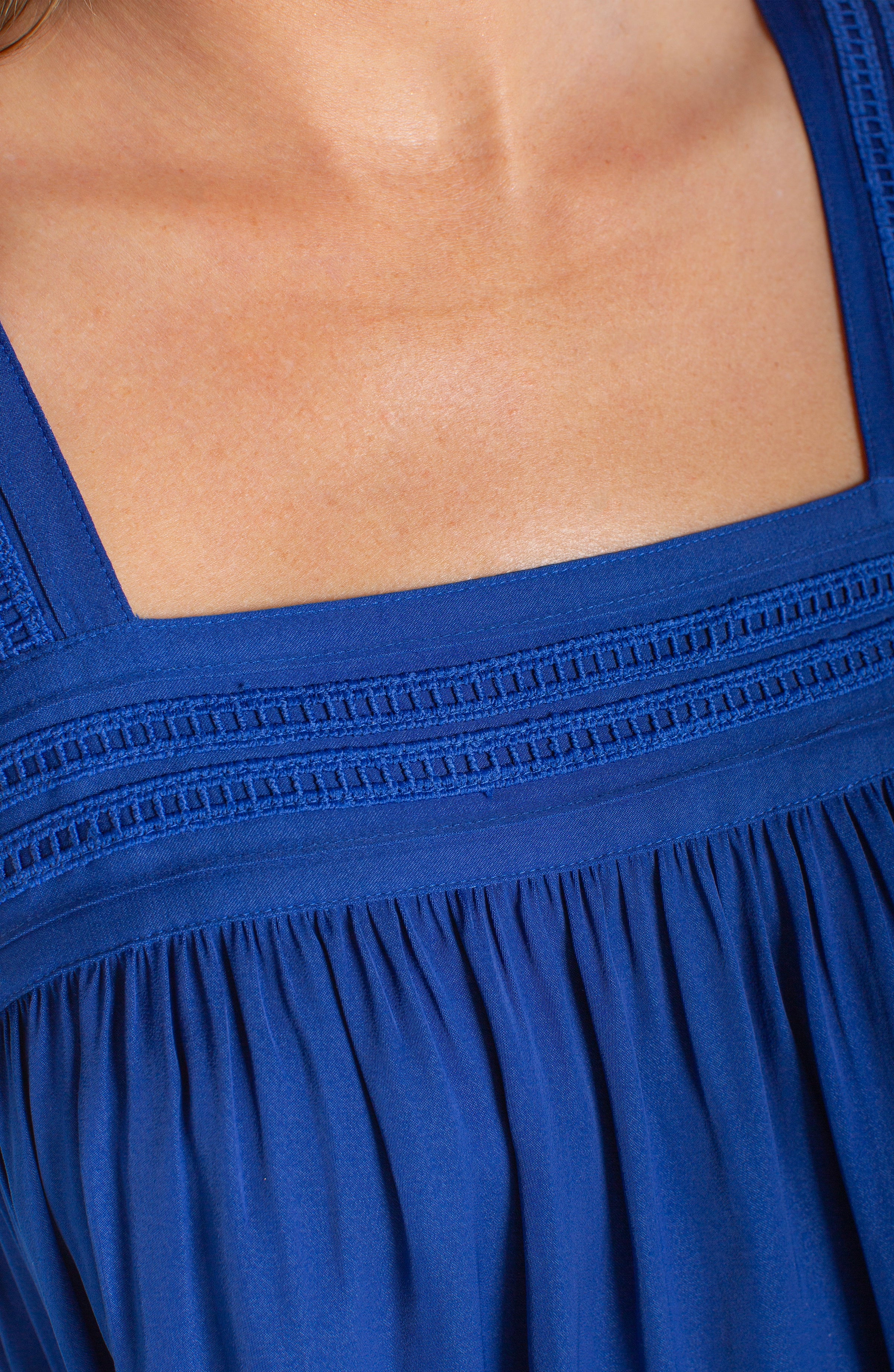 SLEEVELESS WOVEN TOP W/ PINTUCK STRAPS - Image 3