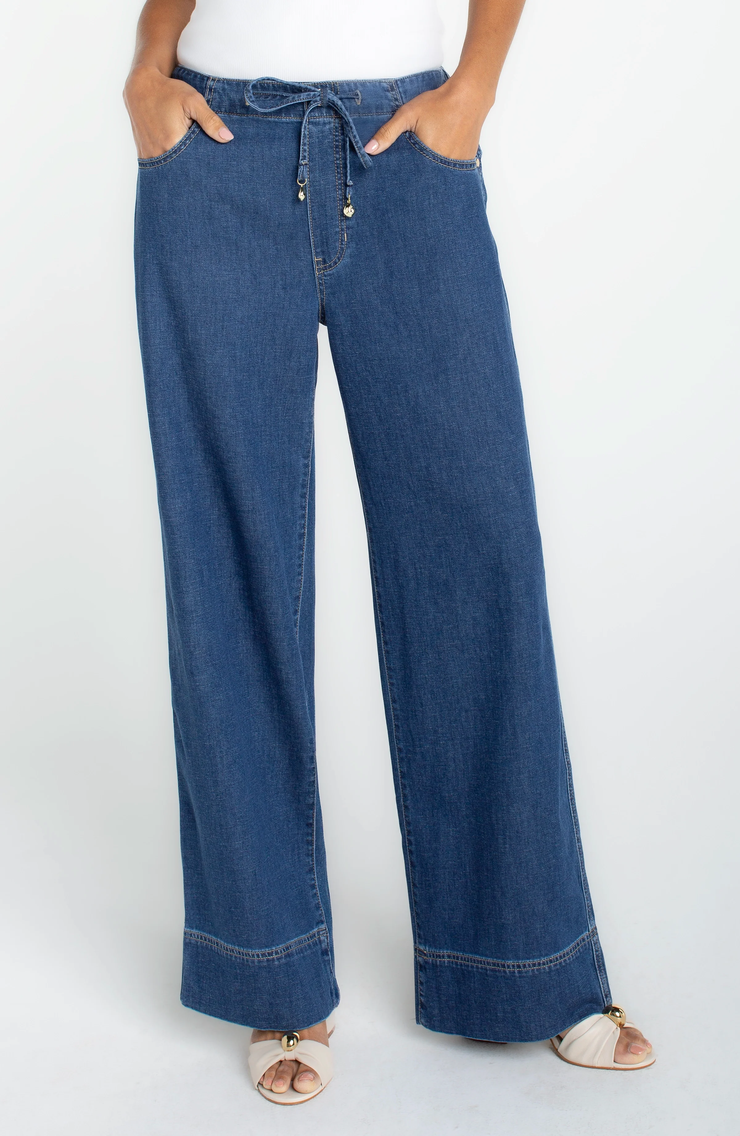 TIE WAIST WIDE LEG
